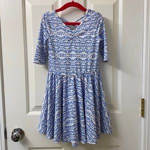 DDS Blue & White Ballerina Dress
